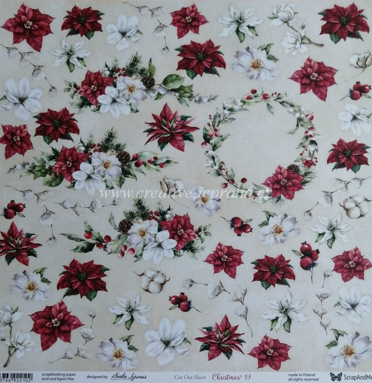 ScrapAndMe Christmas 19 30.5x30.5cm250g/m2